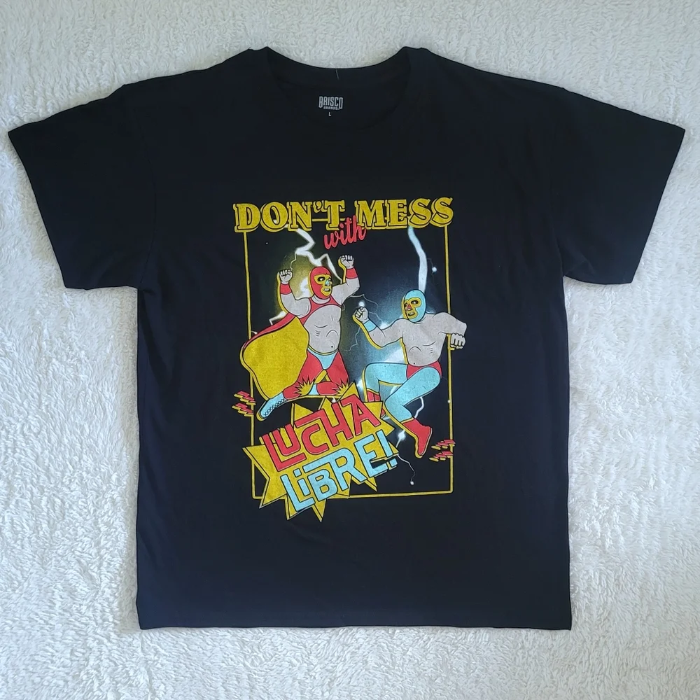 Brisco Brands "Don't Mess With Lucha Libre!"🤼 Graphic Tee👕 - NWT - Picture 8 of 11